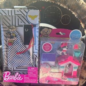 Barbie Polka Dot Dress and Pet Care Set